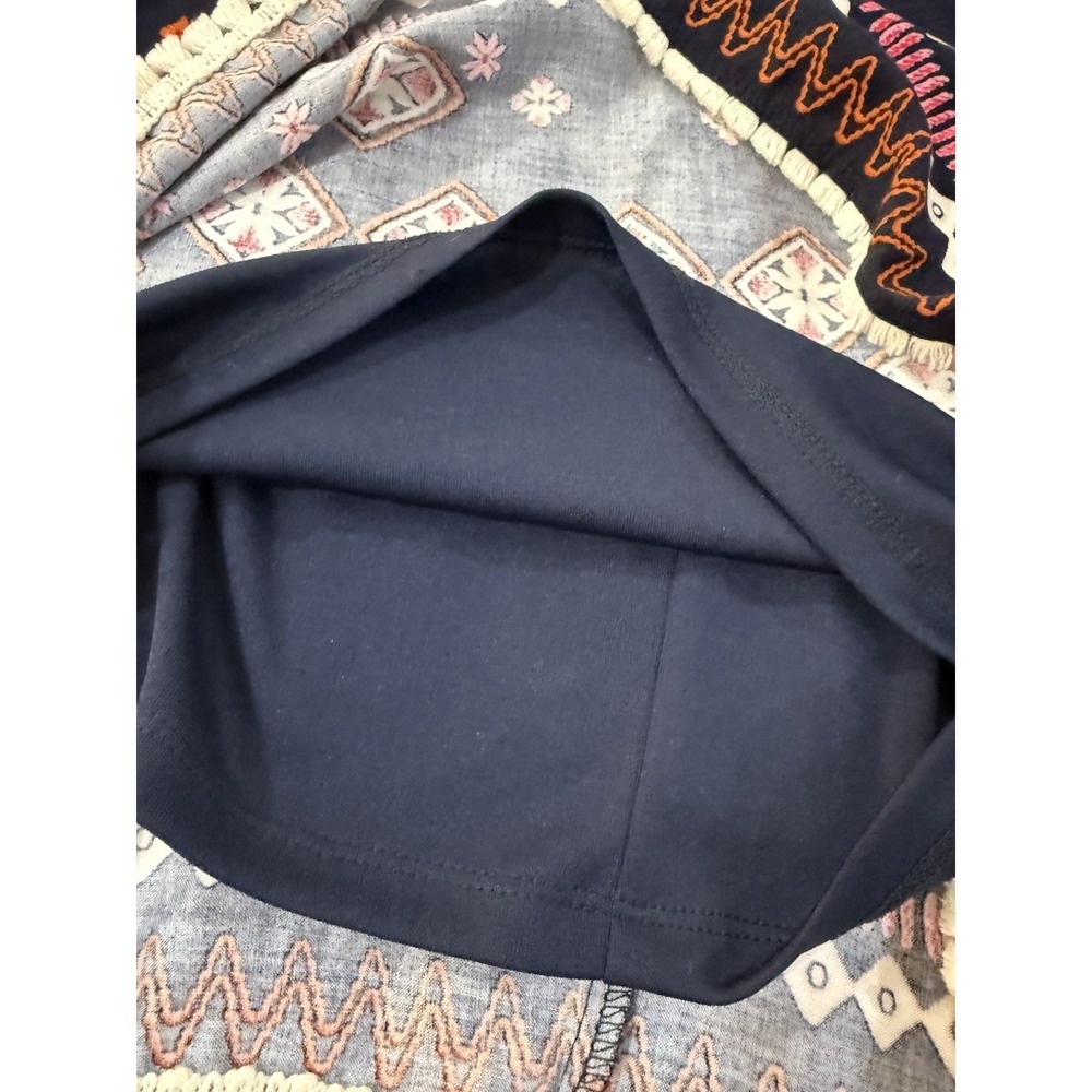 Shift Dress Navy Knee Sleeveless Sz 10 NorthStyle Ethnic Inspired 90's Mom Y2K - Picture 12 of 16